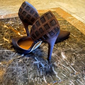 Michael Antonio brown textile stilettos